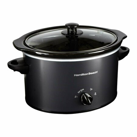 HAMILTON BEACH 3 qt. Black Stoneware Slow Cooker HA6276